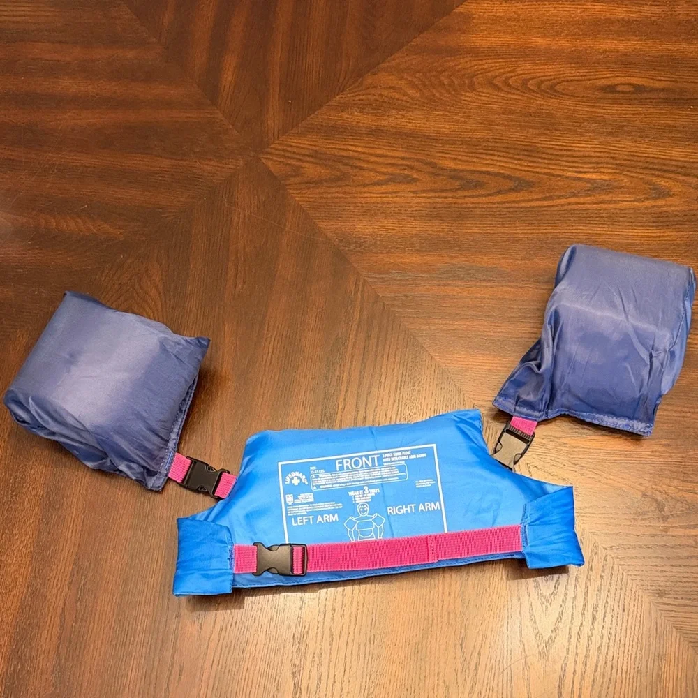 Nautica Kids Swim Vest Floaties 33-55 lbs Blue Puddle Jumper